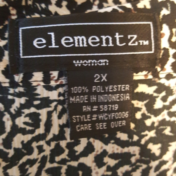 Elementz Woman 2x Cheetah print shirt W/Cami🌵 - Picture 7 of 7